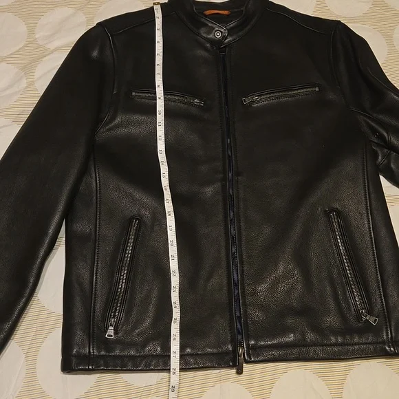 Dockers mens heavy leather jacket, 100% genuine leather, - Picture 6 of 7